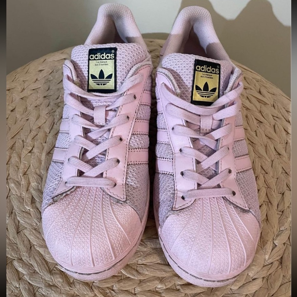Pink Adidas Superstars - Picture 3 of 6
